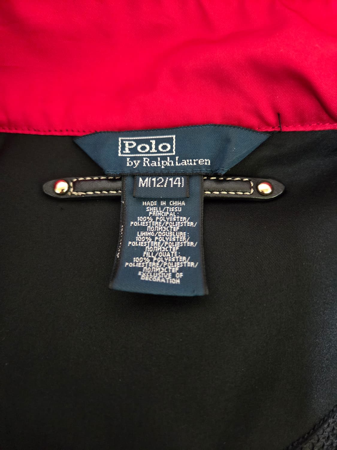 폴로 기마로고 더블포니 바라쿠타 자켓 M(12-14) 상품이미지6