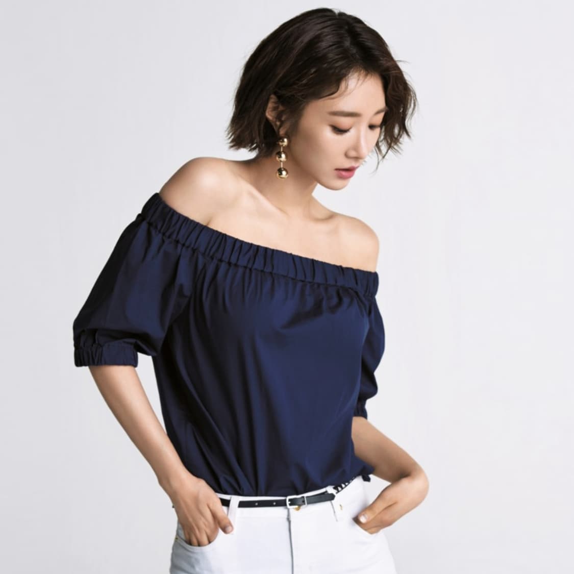 마이클코어스(MICHAEL KORS) 오프숄더 탑 44-55 상품이미지1