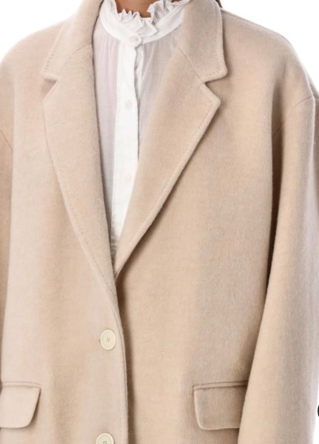 이자벨마랑 밝은베이지 롱 코트 새상품 36 상품이미지3