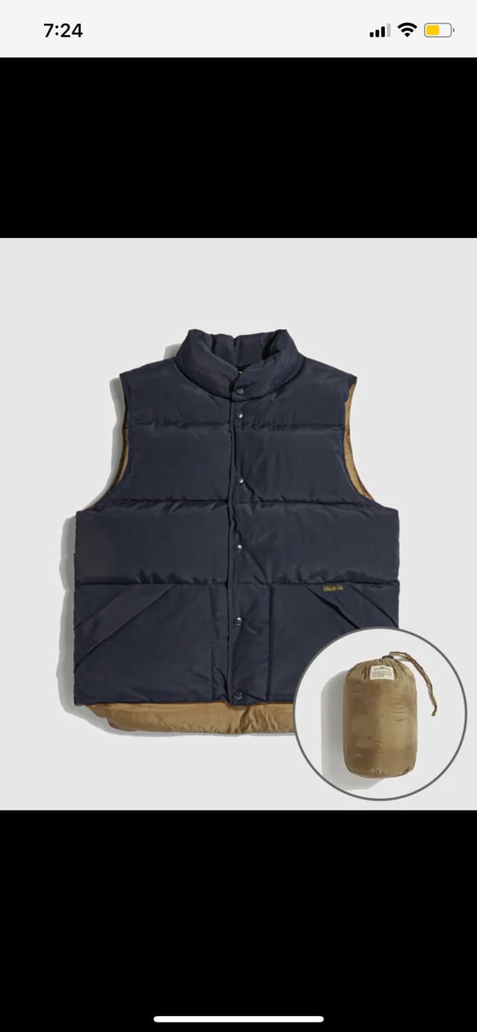 브론슨 트레일 다운 베스트 1982 model navy 패딩조끼 xxl 상품이미지4