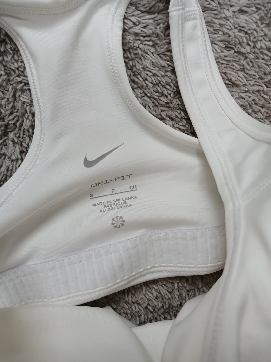 나이키 DRI-FIT 화이트 브라탑 S 새제품 상품이미지4