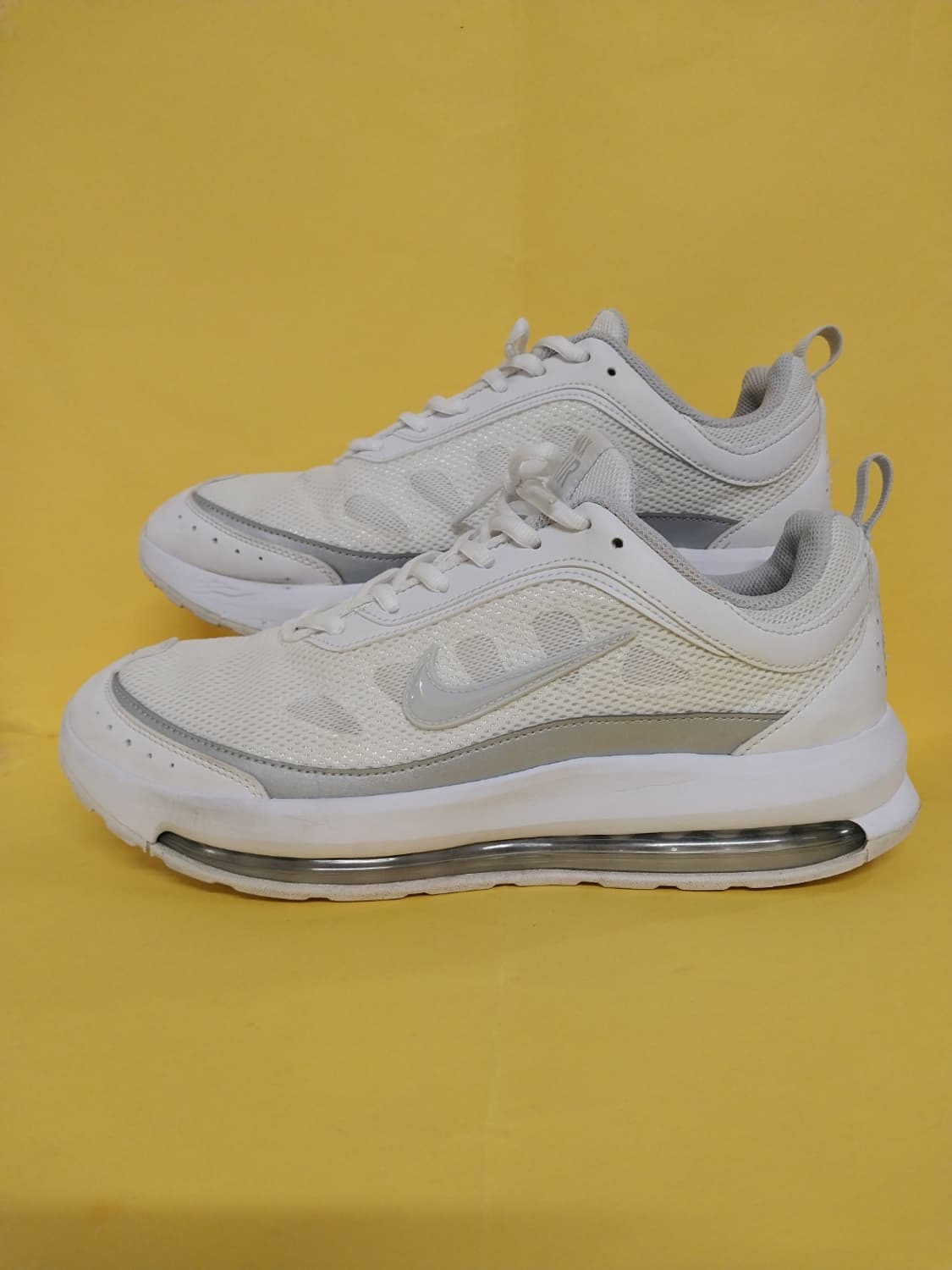 남성 나이키 에어맥스 AP 화이트 퓨어 플래티넘 운동화 (290) 상품이미지1