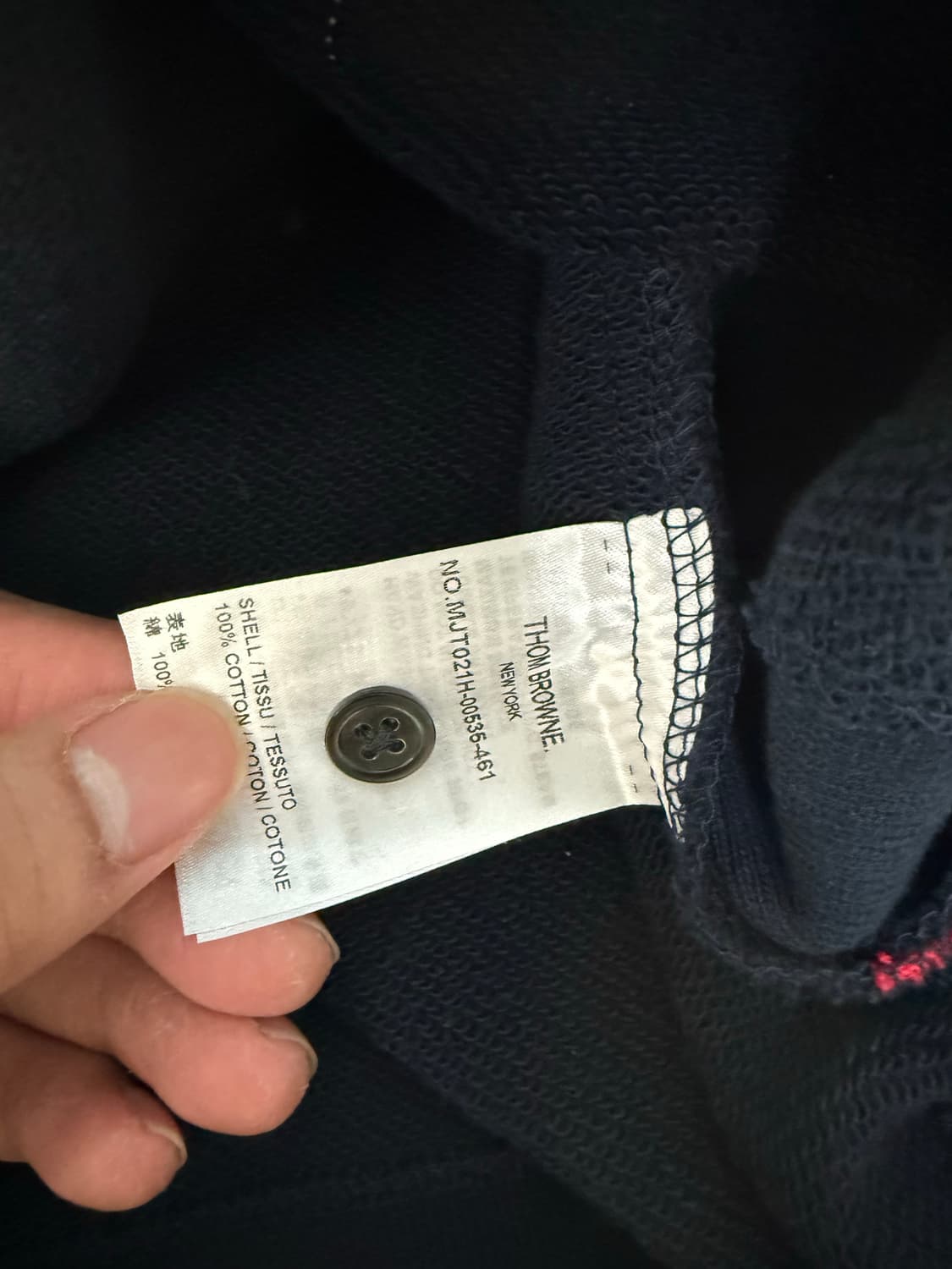 톰브라운 네이비 맨투맨 2사이즈 상품이미지3