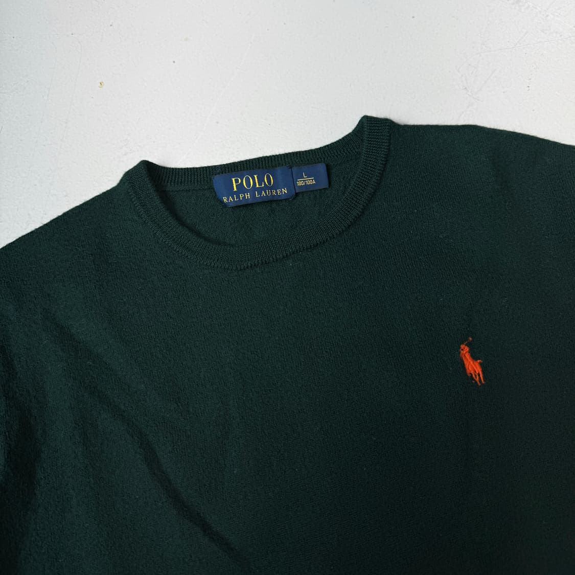 폴로 포니 니트 맨투맨 그린 상품이미지3