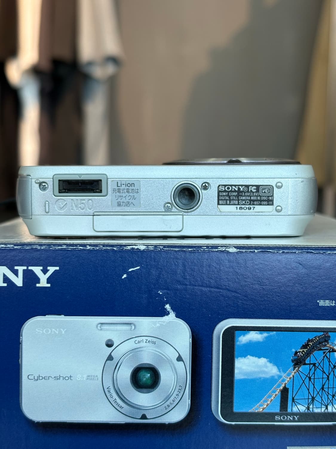 박스O)소니 사이버샷 dsc-n1 실버 빈티지디카 상품이미지7