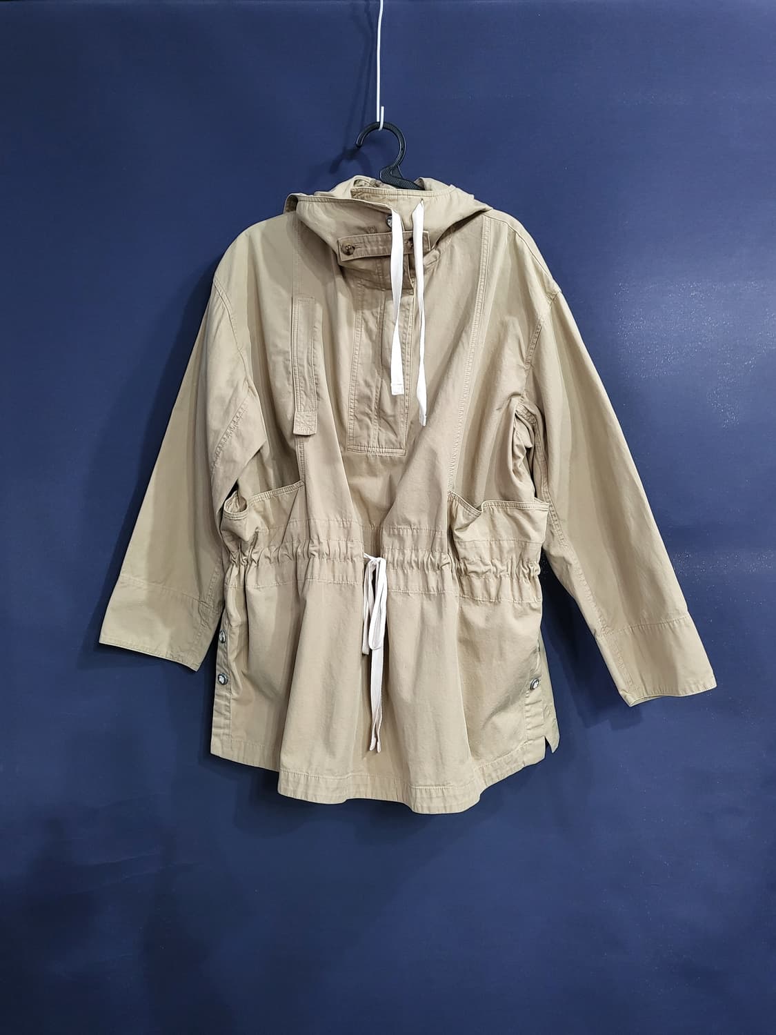 아크네스튜디오 후드 면 오버핏 반집업자켓 상품이미지1