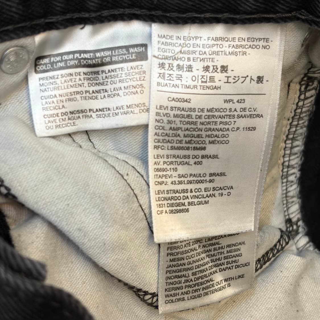 00s 미국 빈티지 리바이스 505 블랙진 청바지 상품이미지8