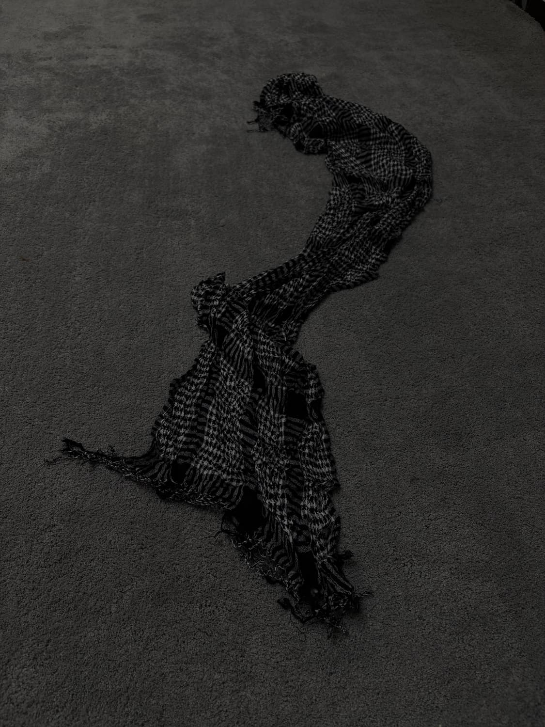 Vintage v-kei punk mood flannel scarf 상품이미지1