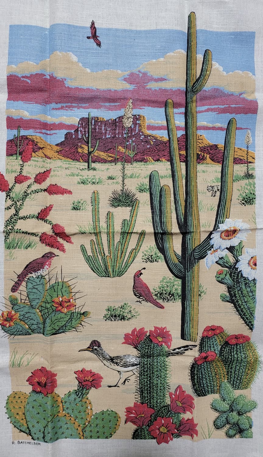 미국 작가 일러스트 장식 패브릭(42*67) 상품이미지3