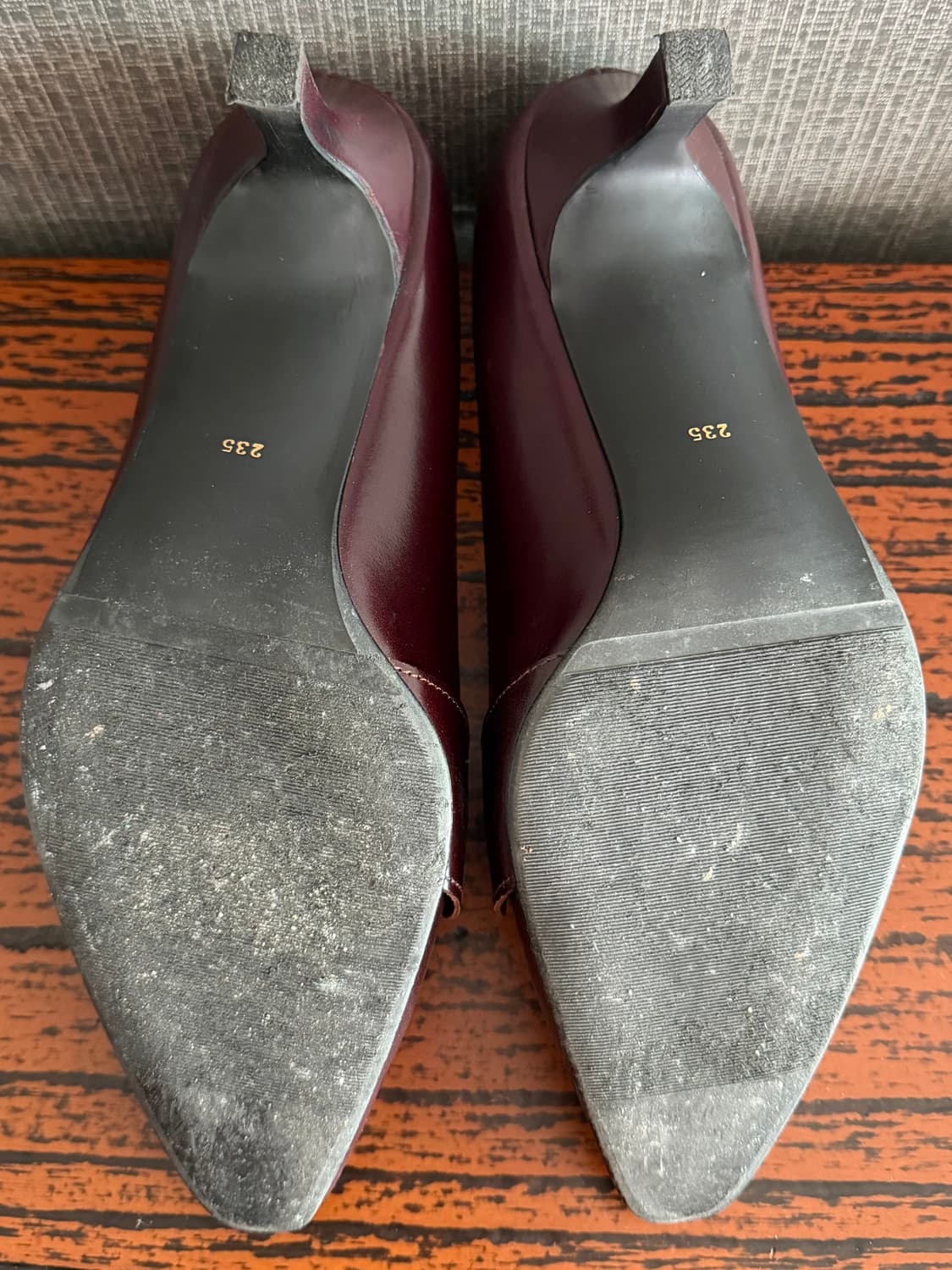 나인웨스트 NINE WEST 펌프스 가죽 구두 송치 미드힐 로퍼 235 상품이미지8