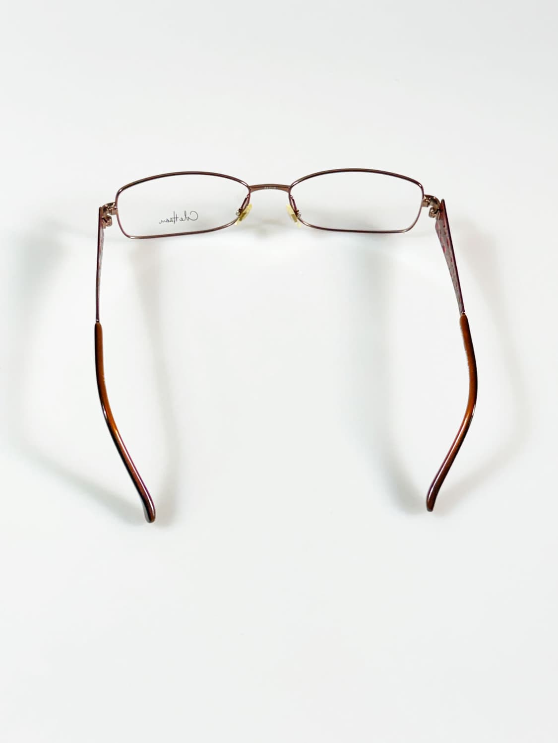 Cole Haan 슬림 스퀘어 브론즈 메탈 프레임 빈티지 안경 상품이미지5