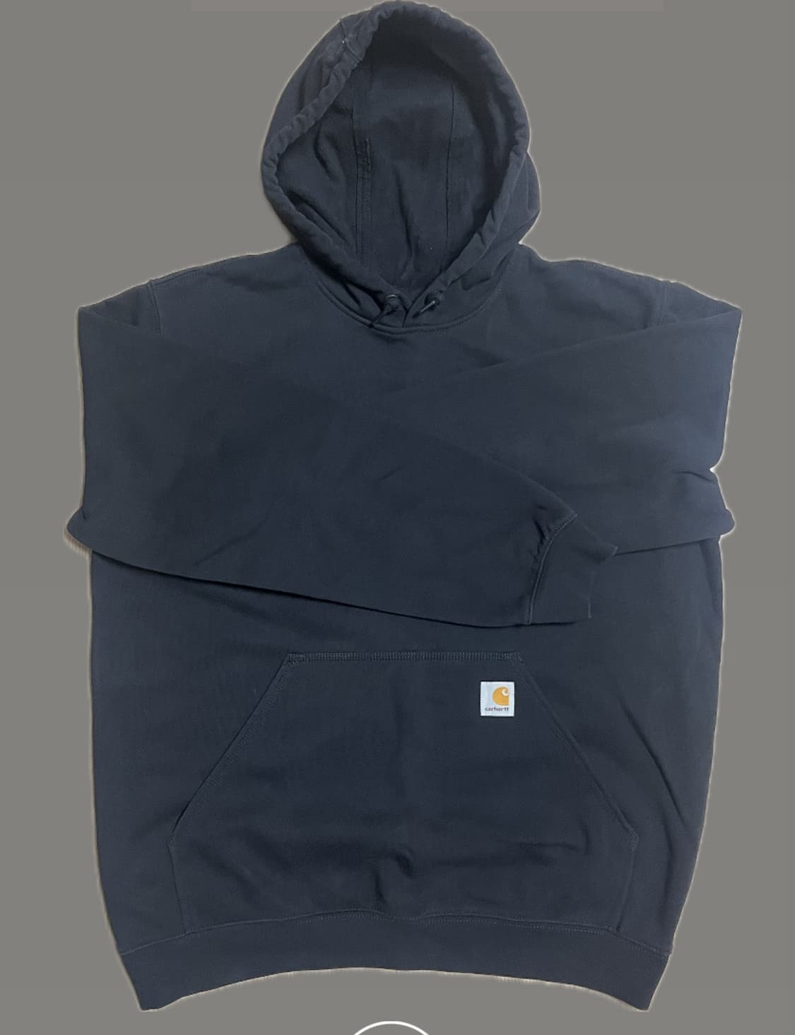 칼하트 루즈핏 미드웨이트 레귤러 후드 블랙 상품이미지3