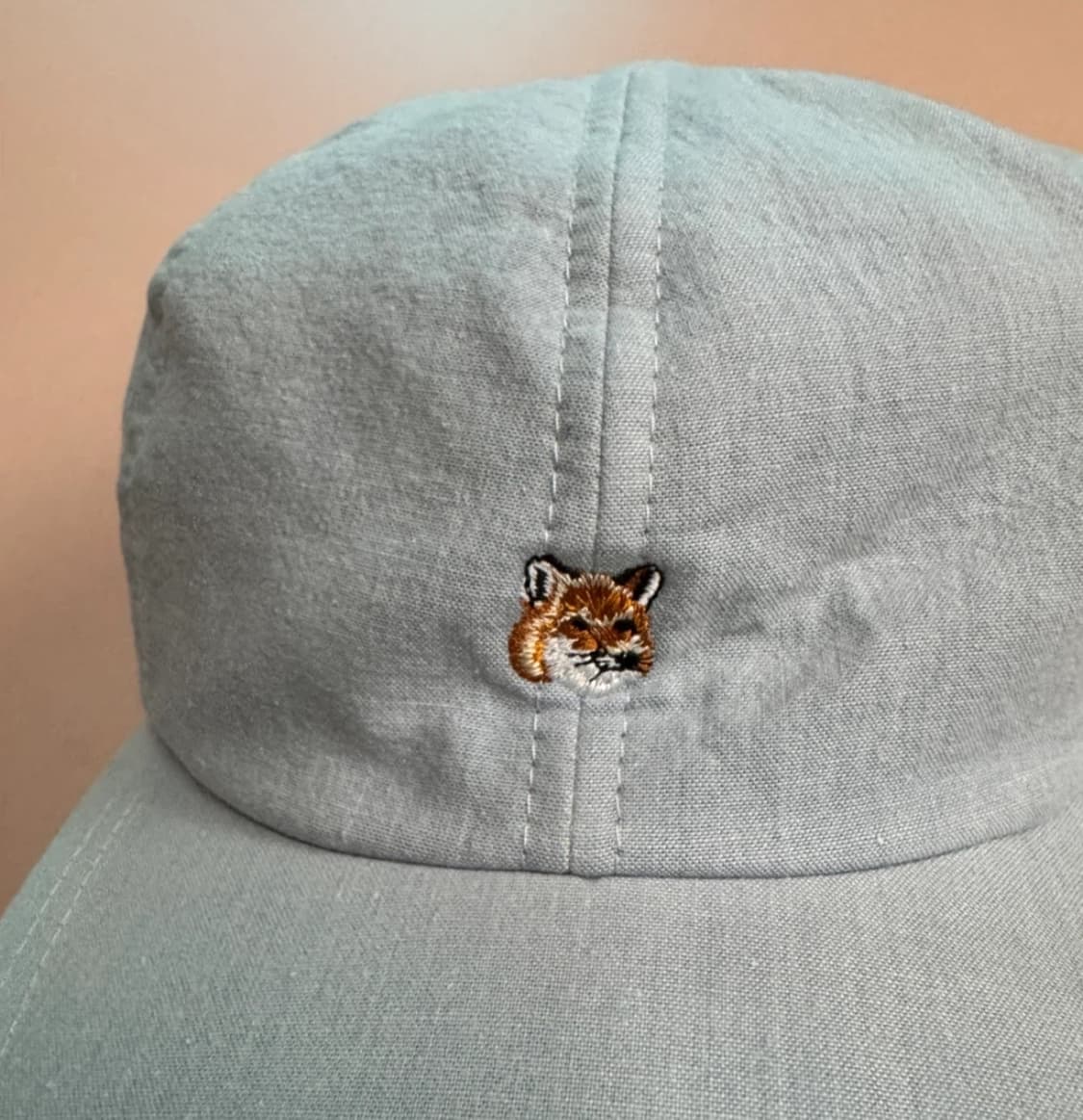 메종키츠네 스몰폭스 볼캡 야구 모자 데님 상품이미지5