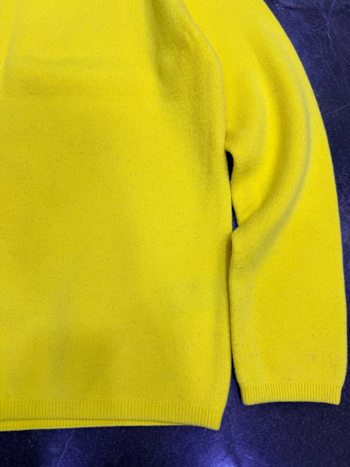 쿠어 탑필 울 라운드 니트 옐로우 M 상품이미지6