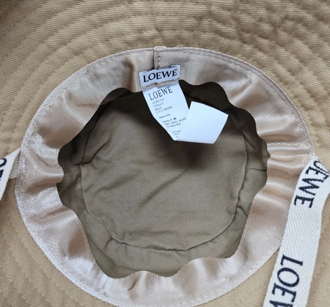 로에베 로고 스트랩 버킷햇 베이지 상품이미지8