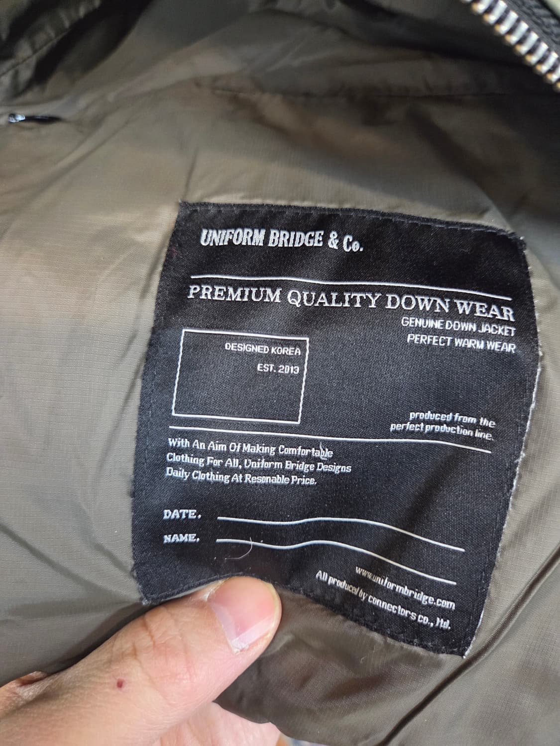 유니폼브릿지 카라코람 패딩자켓 L 상품이미지5