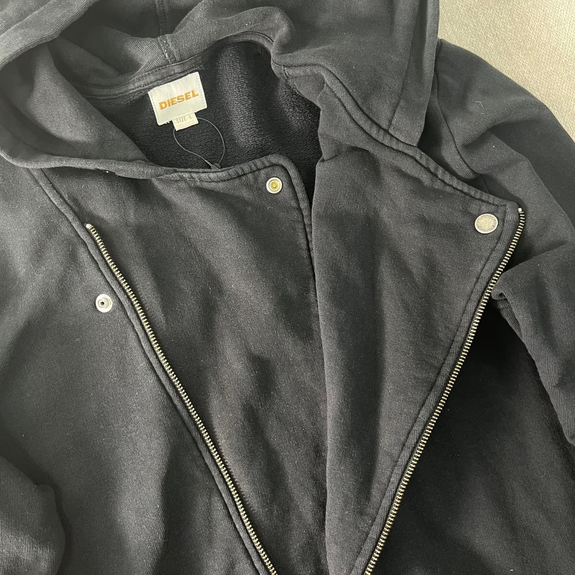 100 디젤 00s 사선 후드집업  상품이미지5