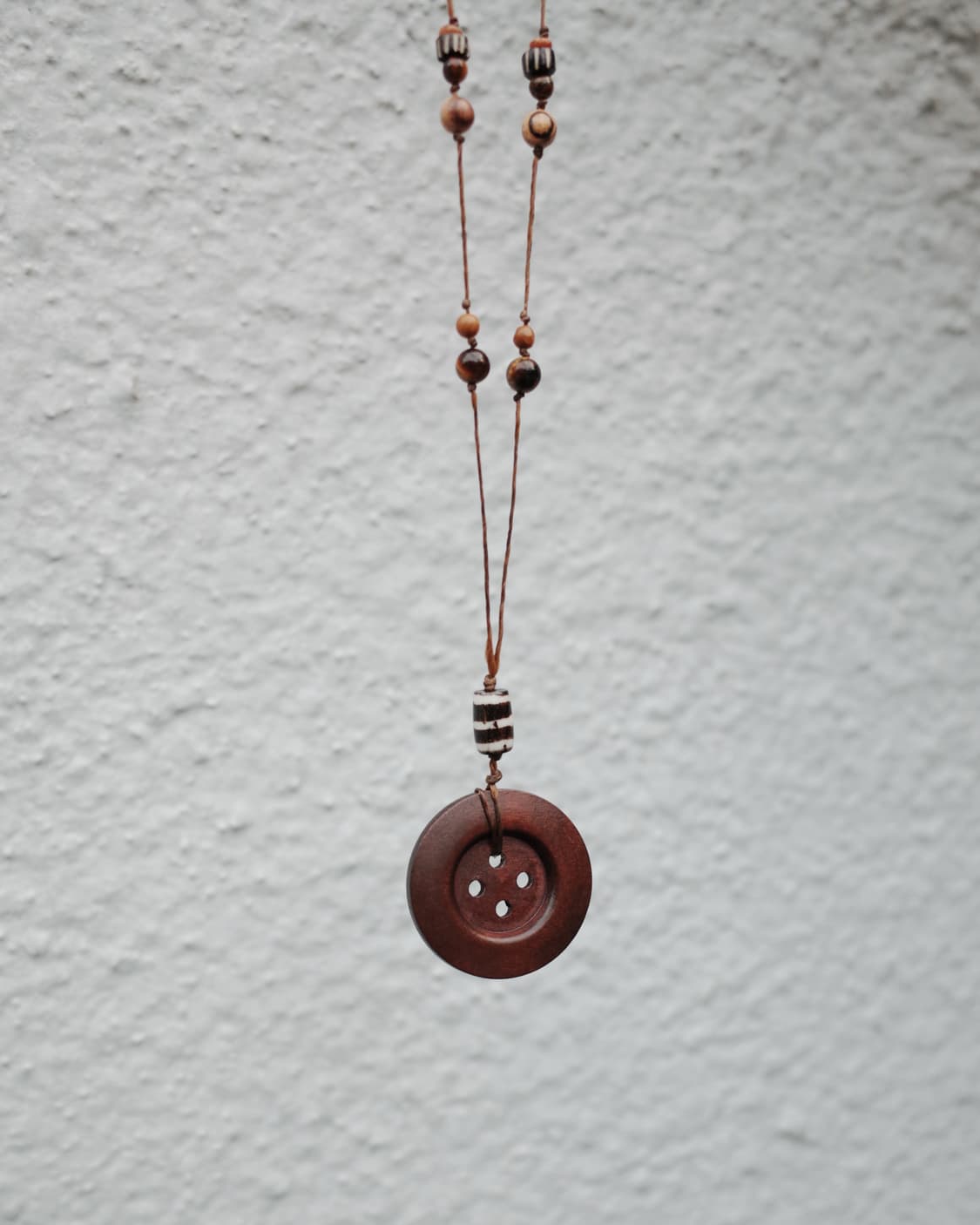 stripe button necklace 스트라이프 단추 목걸이 상품이미지4