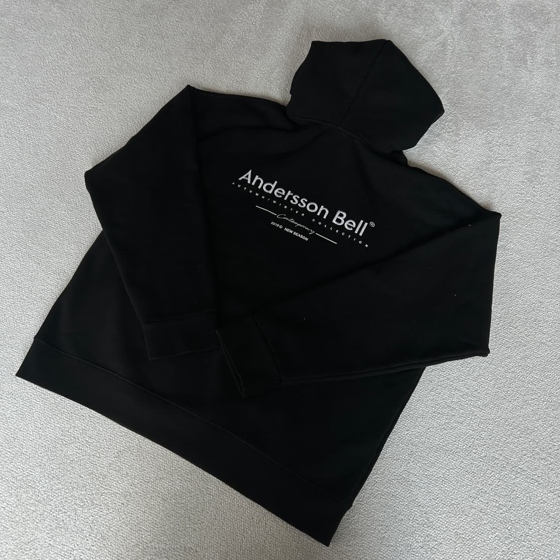 앤더스벨 블랙 후드티  상품이미지6