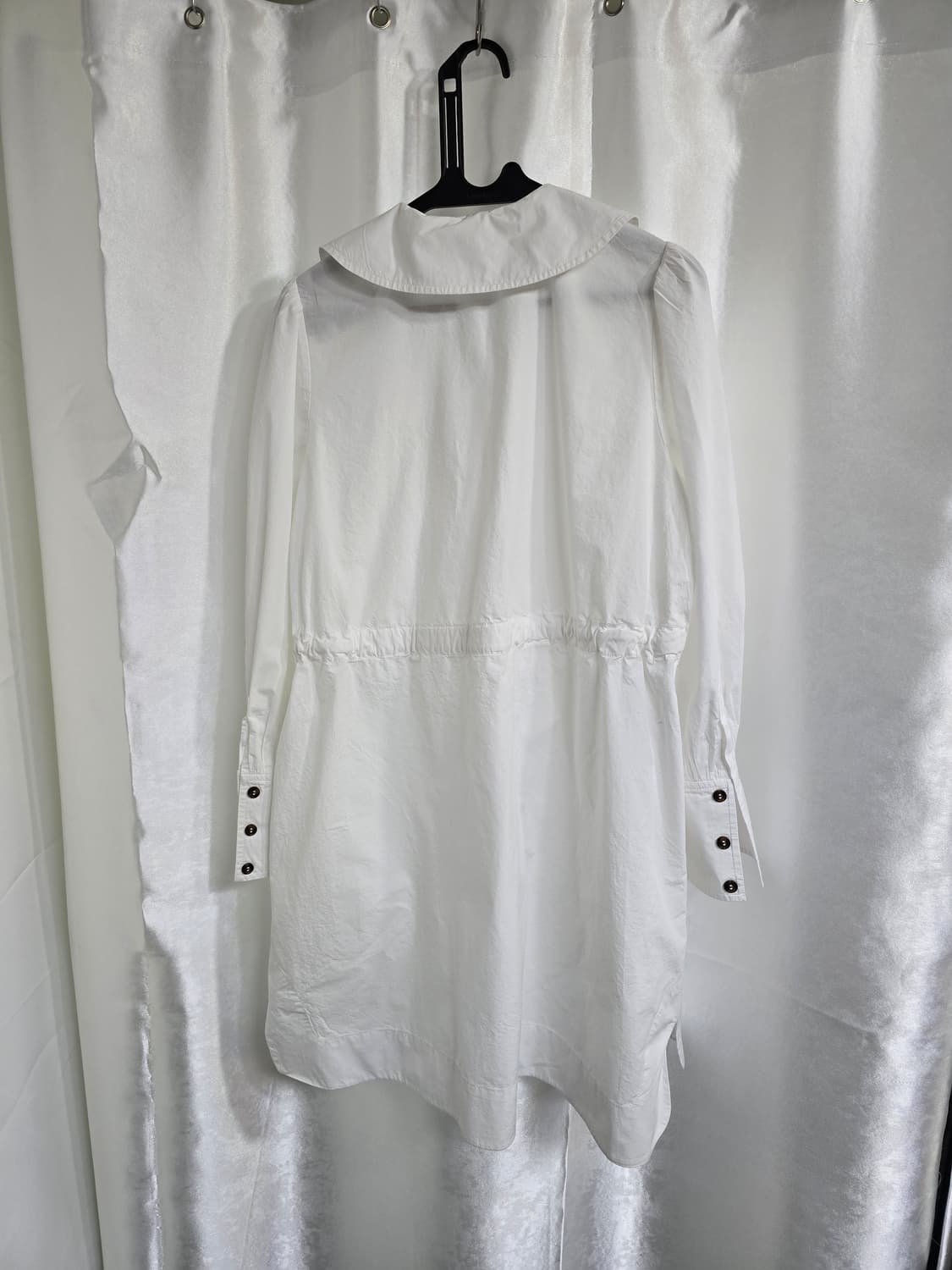 GANNI 화이트 코튼 셔츠 원피스 (1771) 상품이미지2