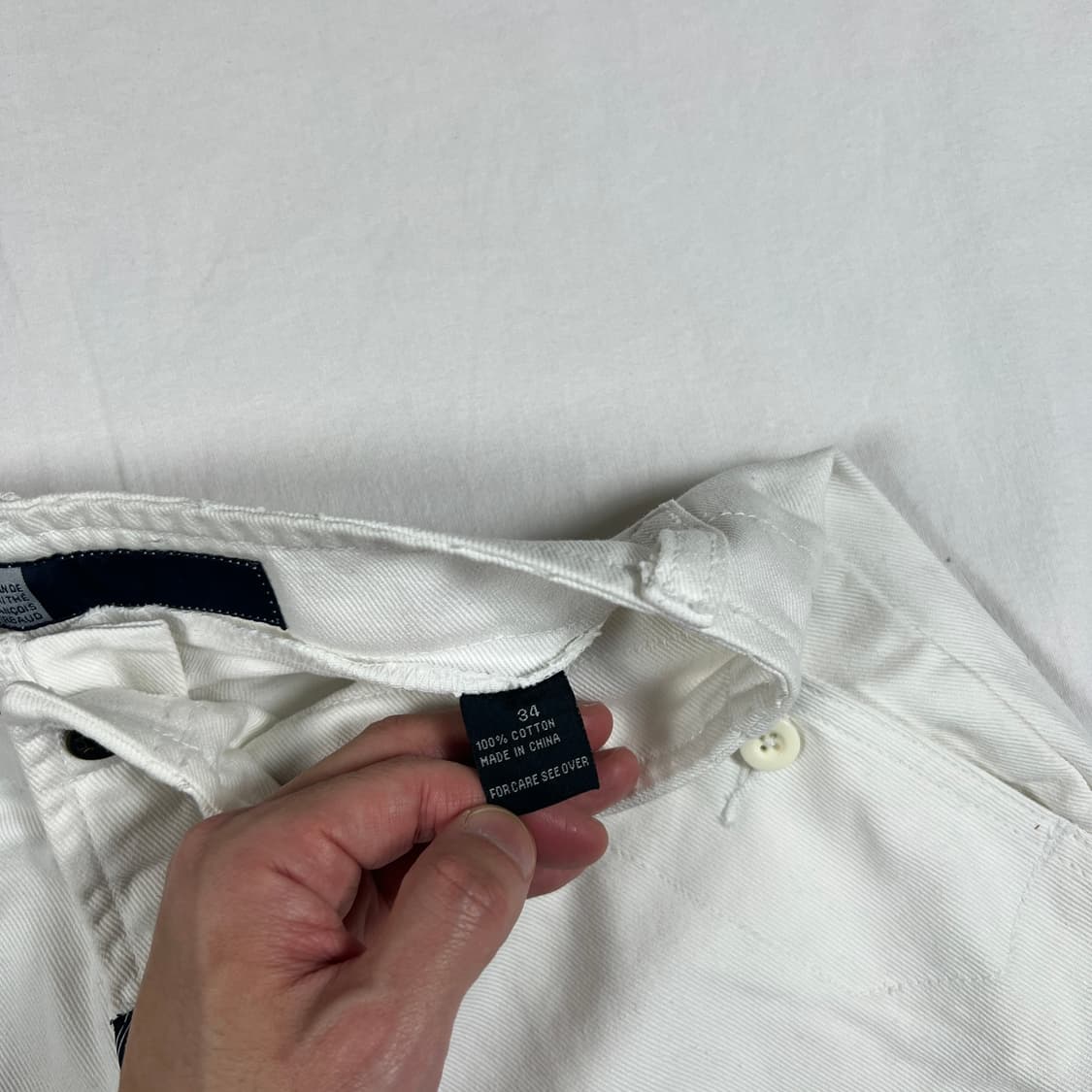 90‘s 마리떼프랑소와저버 스트랩 화이트 팬츠 바지 상품이미지8