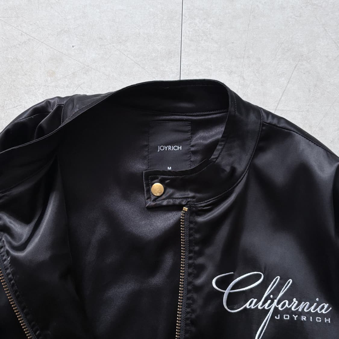 Y2k 조이리치 베버리힐스 새틴 블루종 상품이미지5