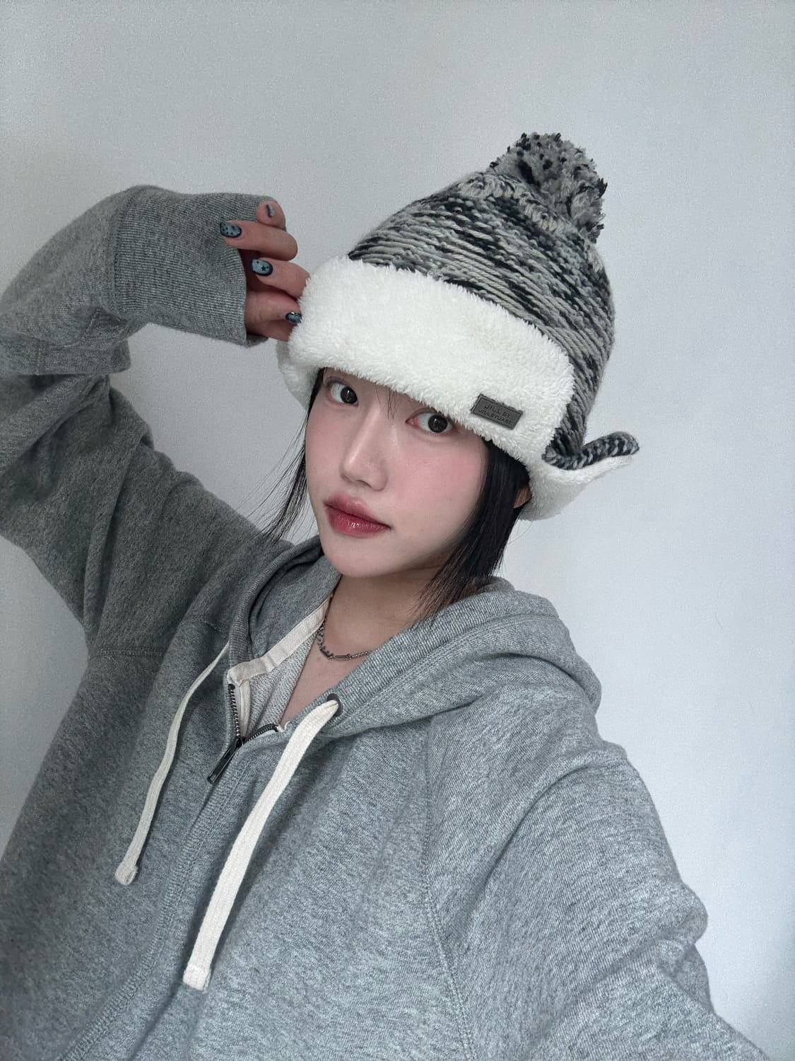 질스튜어트 이어캡 비니 상품이미지1