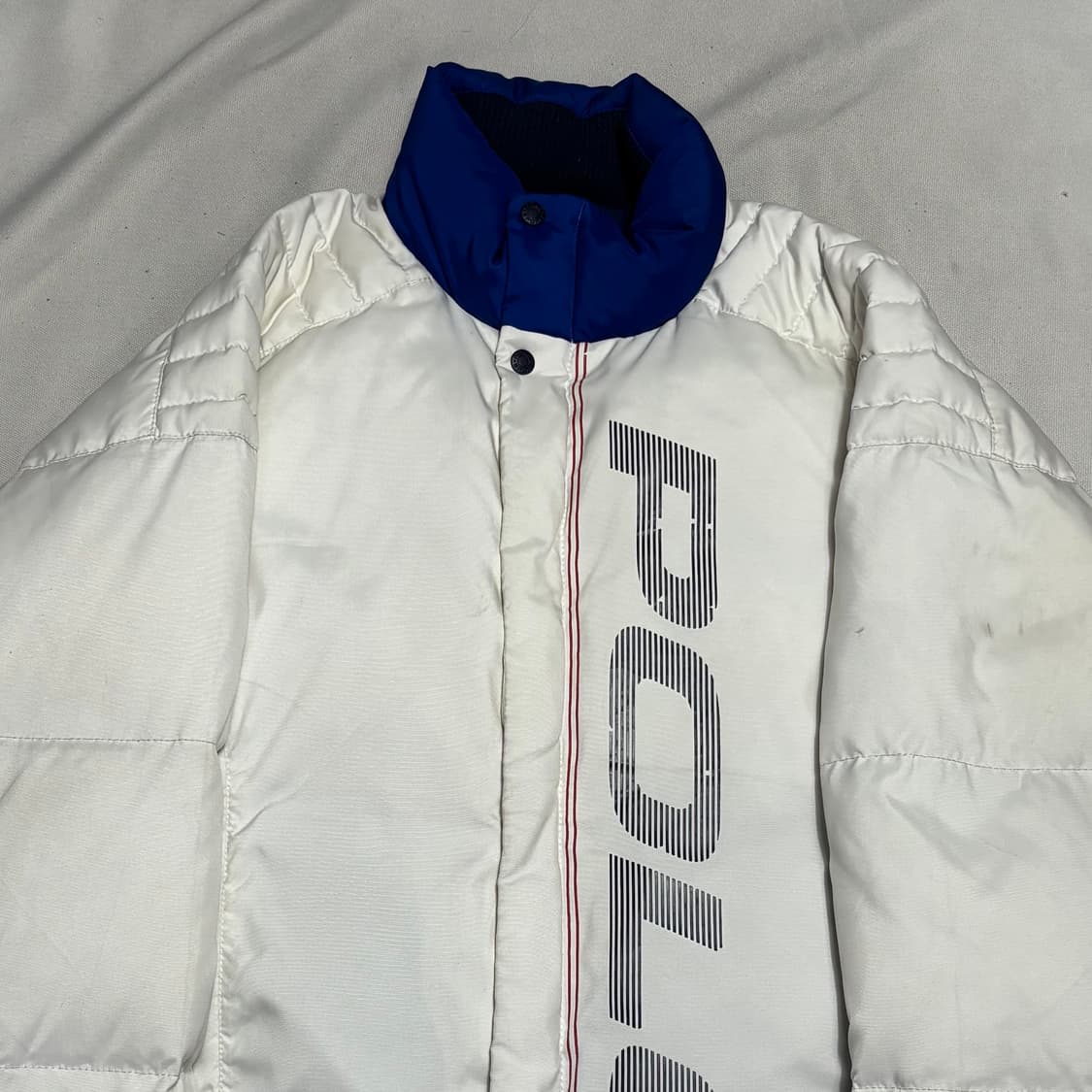 100 폴로 90‘s 레이싱 구스다운 패딩 상품이미지1