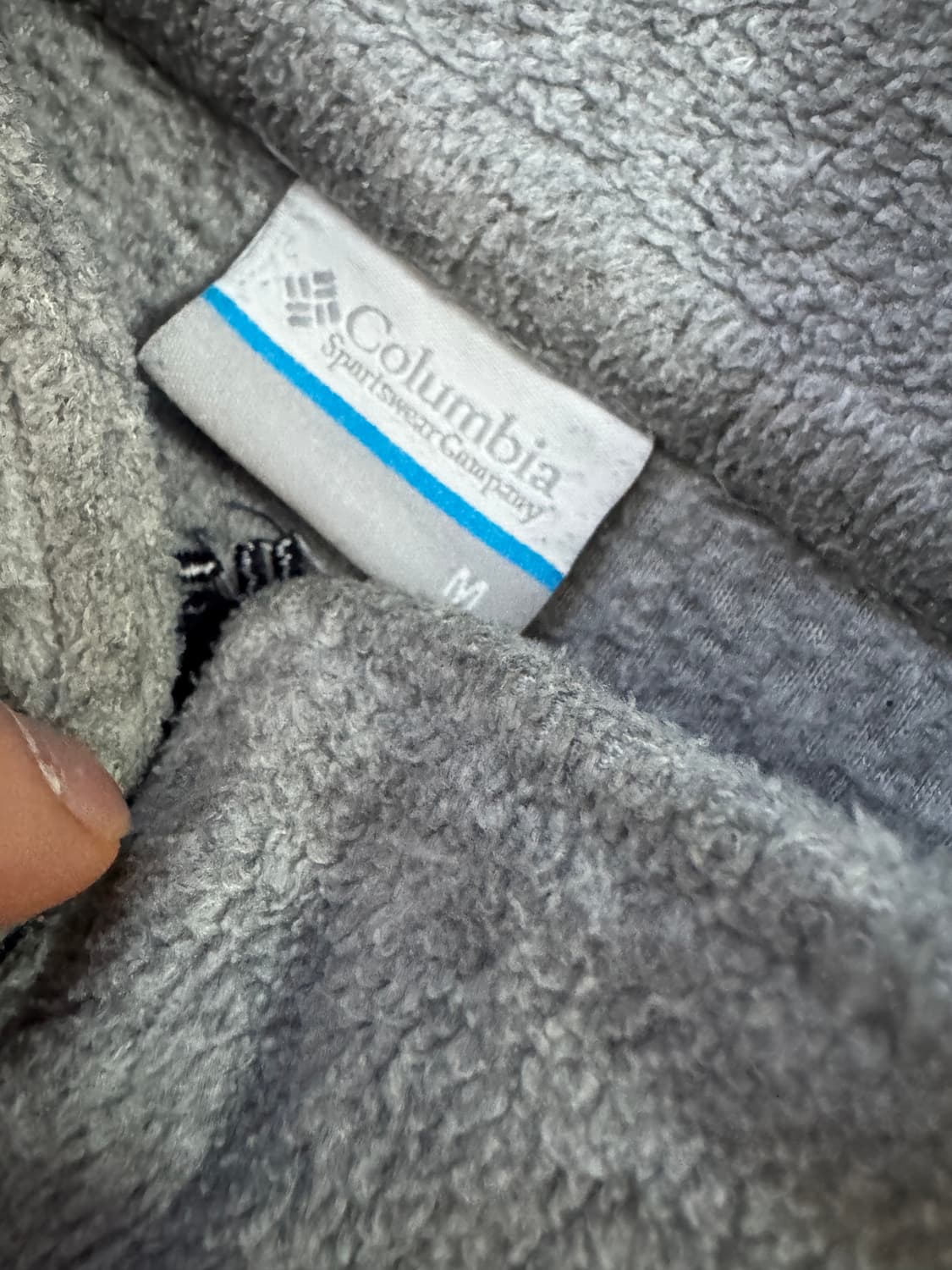 여성 컬럼비아 밑단 스트링 플리스 집업 자켓 M 그레이 상품이미지4