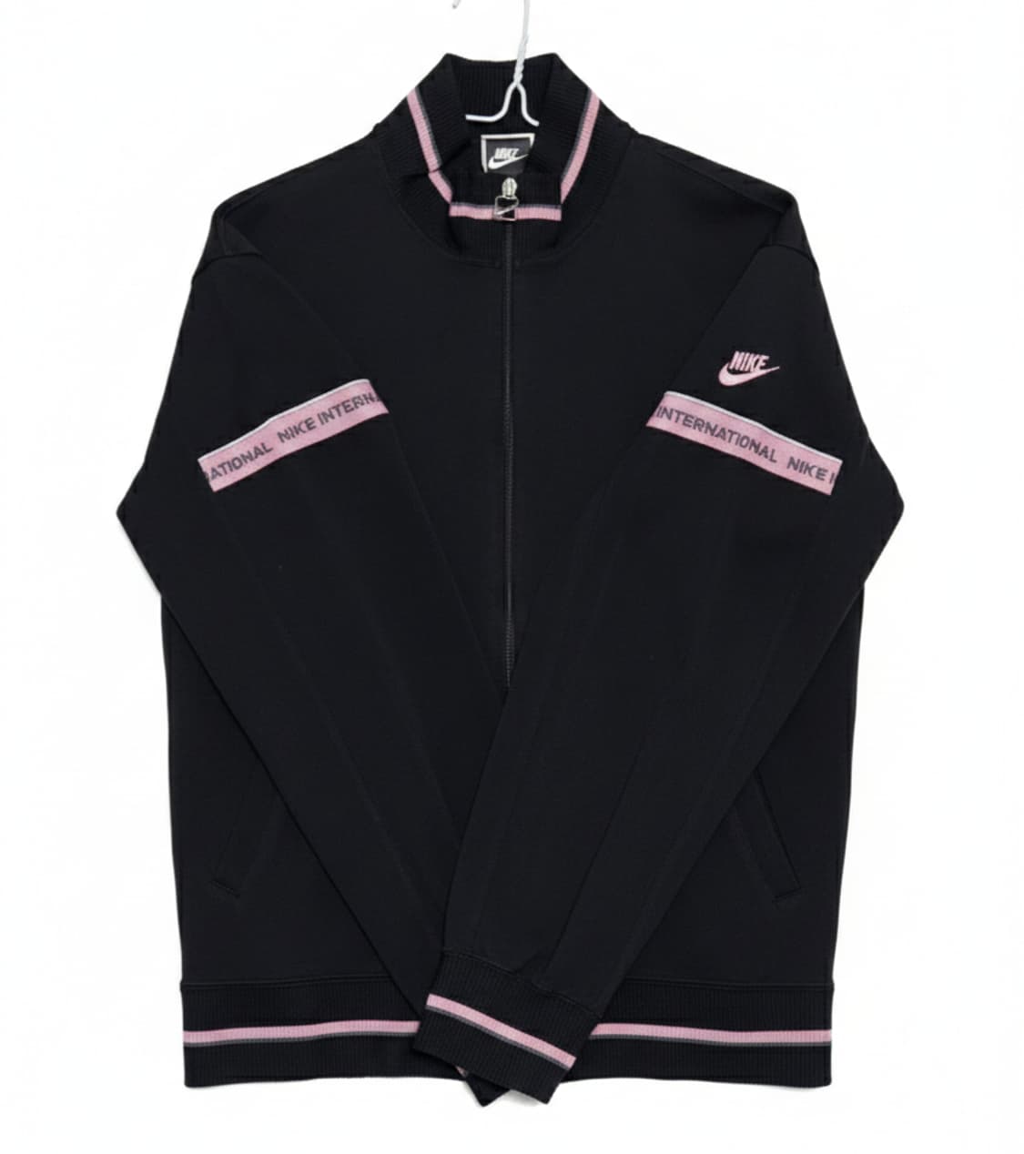 JPN나이키 80's빈티지 집업 져지 트랙탑 자켓/블랙 핑크,검핑 상품이미지1