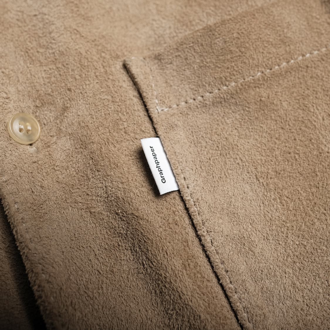 그라프페이퍼 고트 스웨이드 박스 셔츠 자켓 1사이즈 상품이미지6