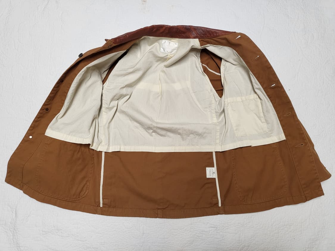 타케오 키쿠치 레더 카라 헌팅 자켓 상품이미지5