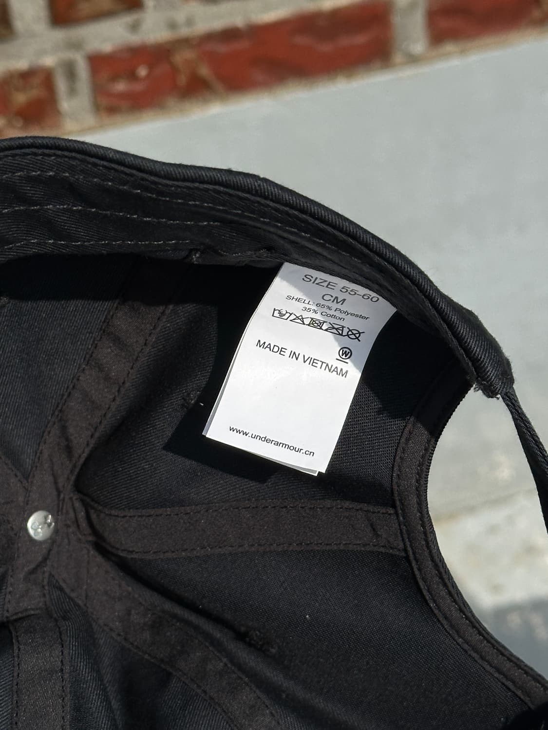 [F] 언더아머 로고 블랙 볼캡 모자 상품이미지6