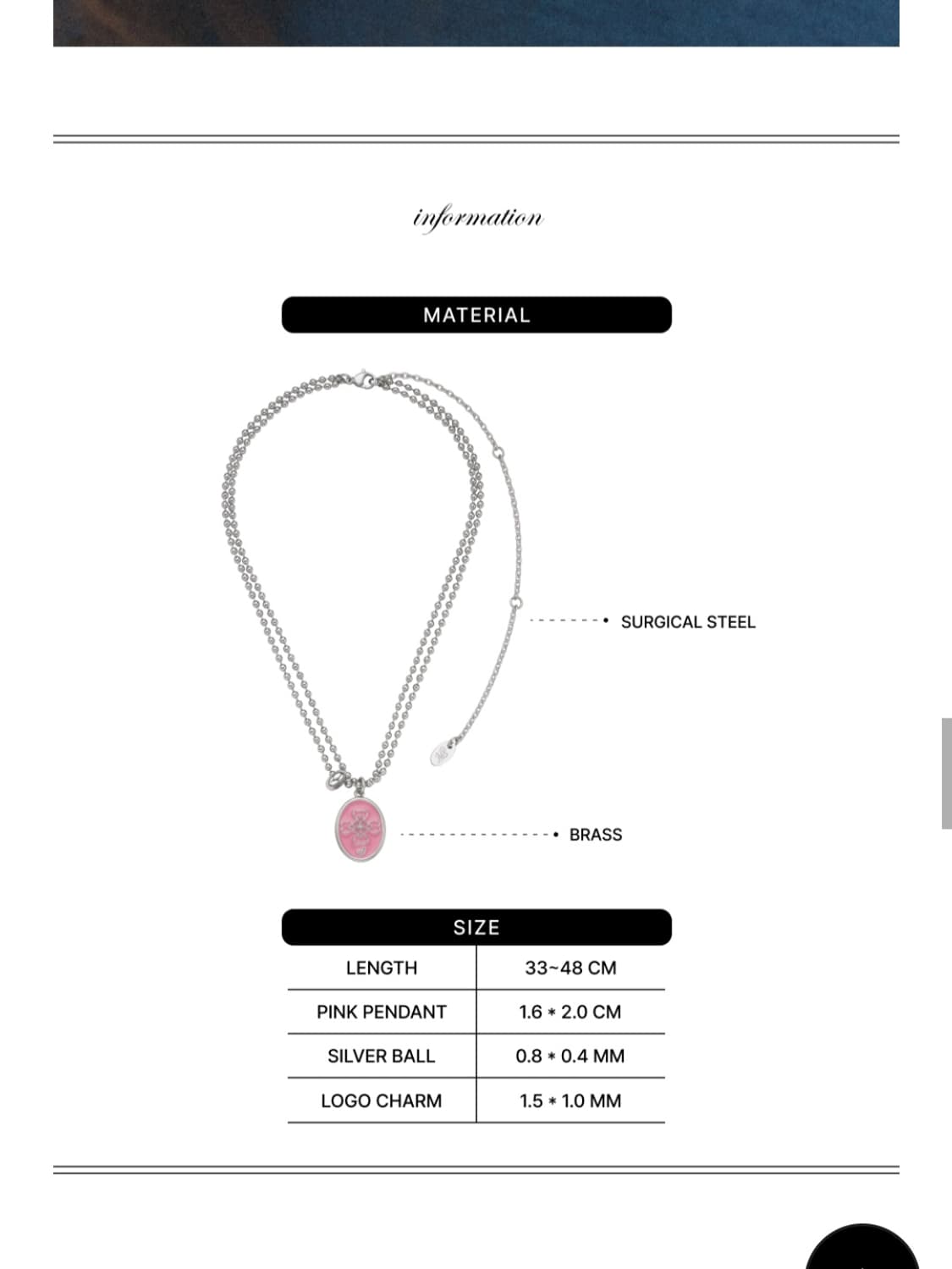 nff 엔프프 knit love necklace pok 상품이미지4