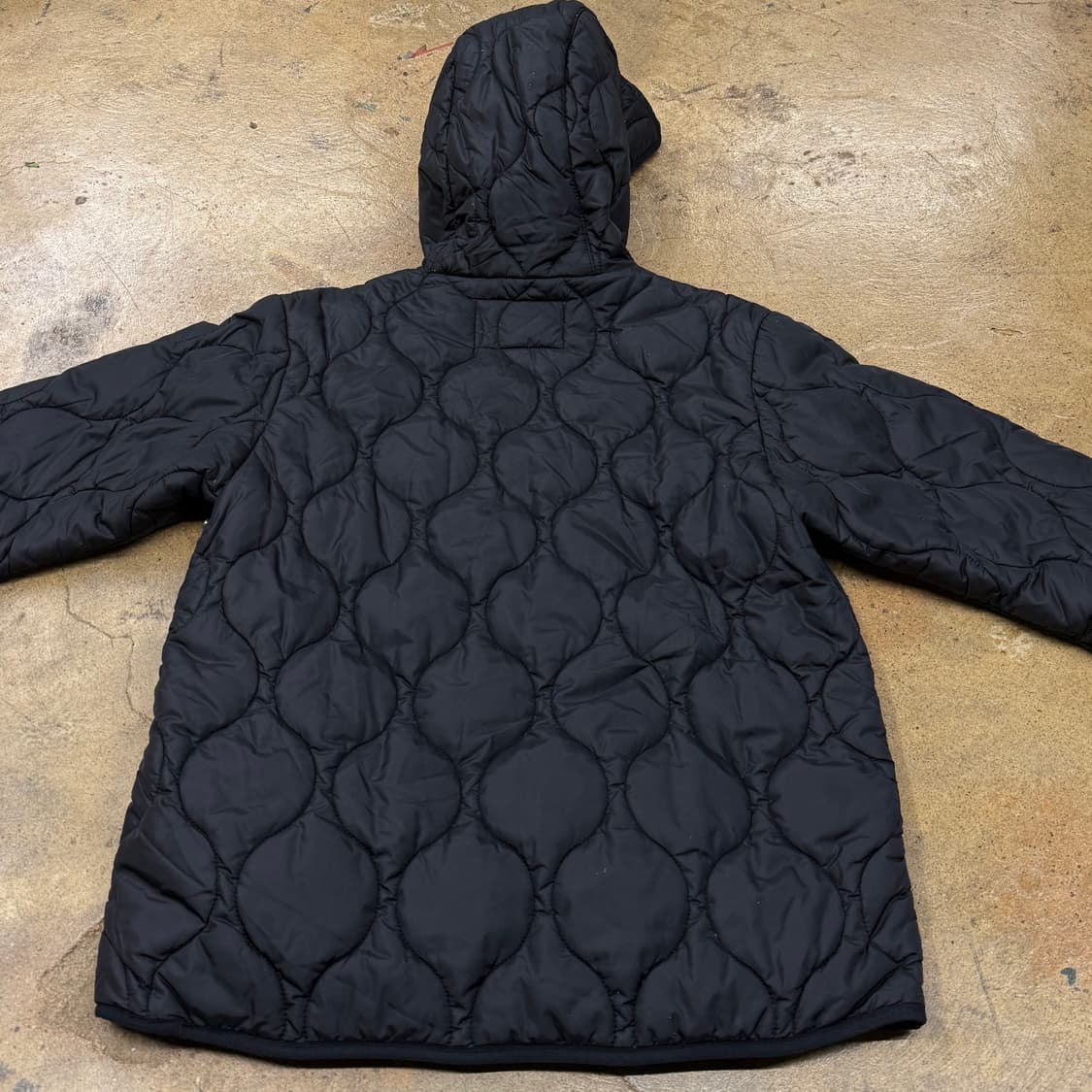 노스페이스 블랙 후드 숏패딩 상품이미지4