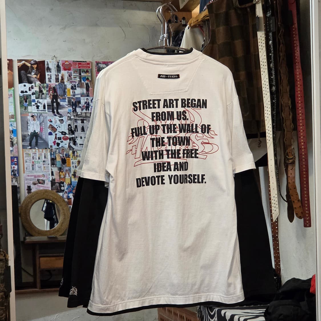 JPN 올드스쿨 반팔 레이어드 롱슬리브 상품이미지5