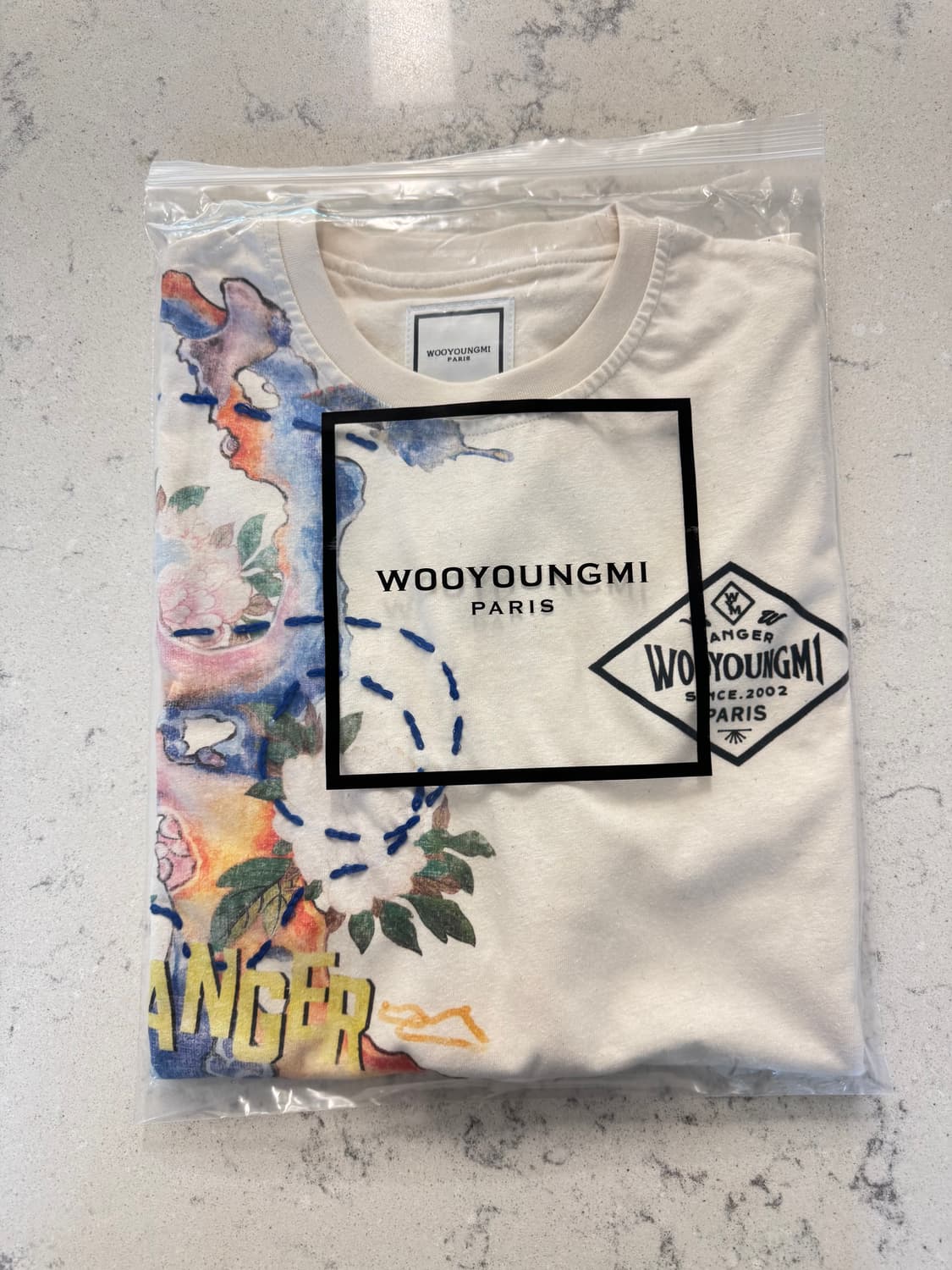 [새제품] 우영미 25ss 아이보리 그래픽 티셔츠 48 상품이미지1