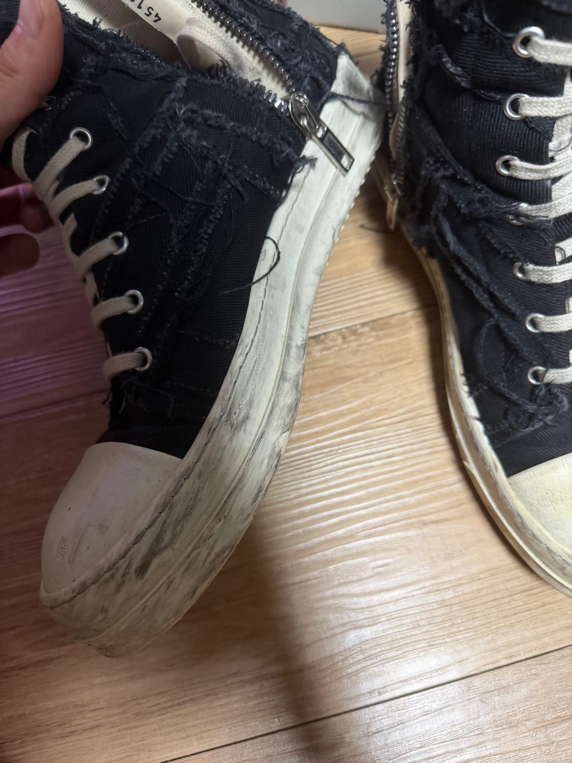 42size Rick owens 다크쉐도우 디스트로이드 이펙트스니커즈 상품이미지5