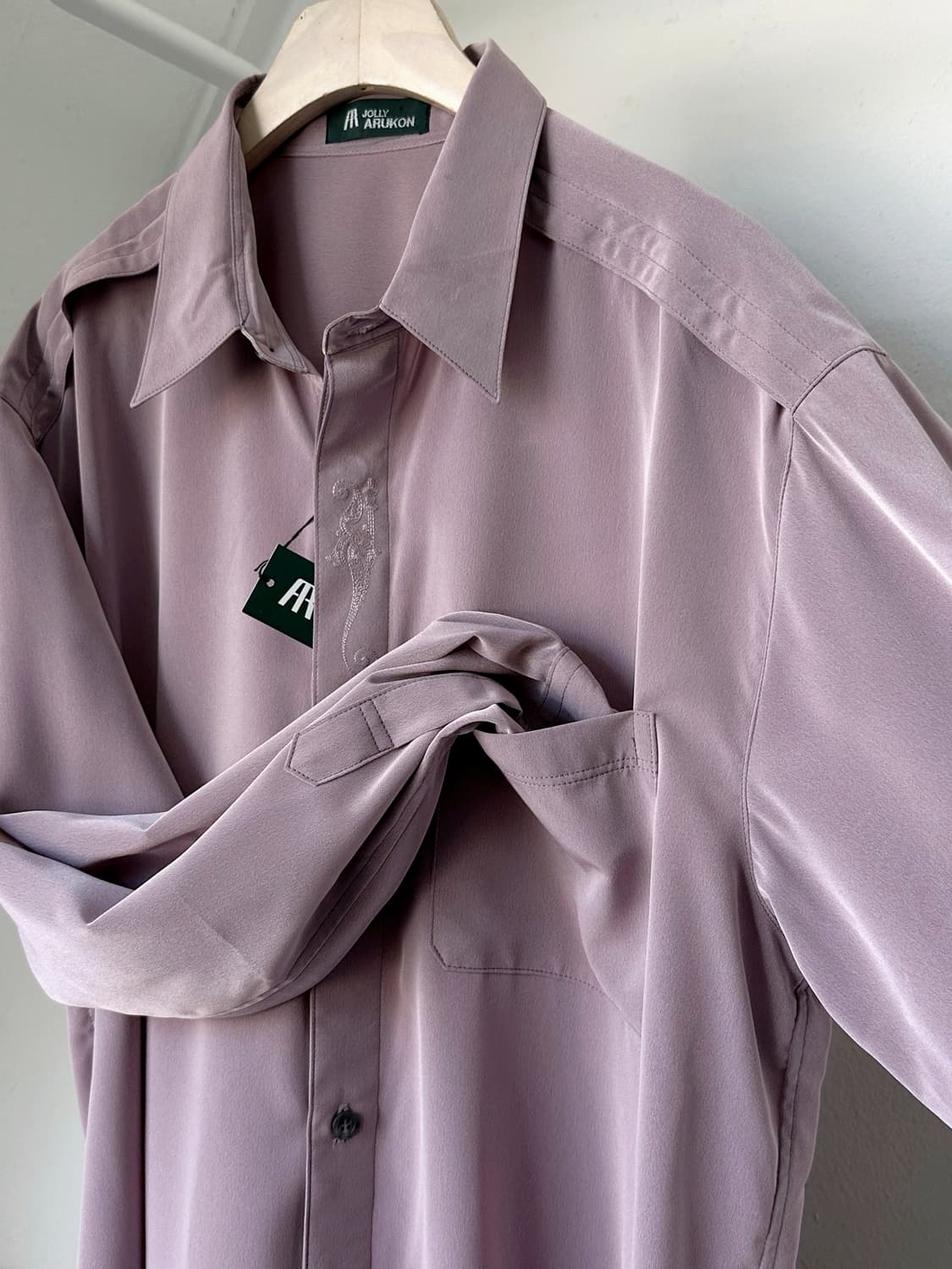 Silky fabric design blouse shirt 상품이미지5