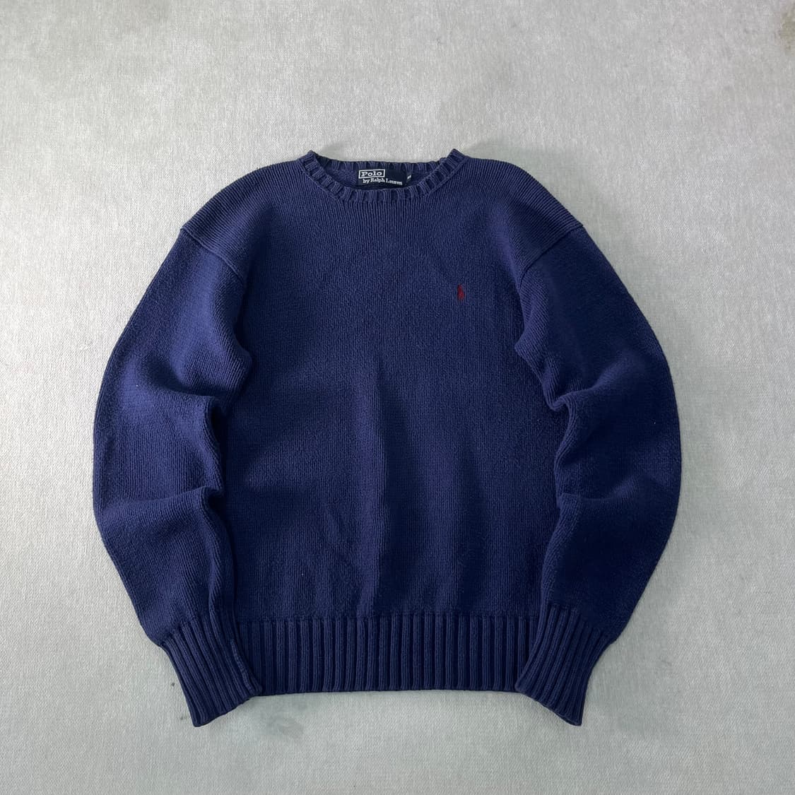 95 폴로랄프로렌 00s 코튼 네이비 니트  상품이미지1