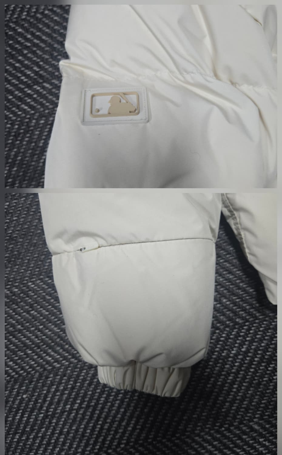 엠엘비 MLB 메가로고 푸퍼 숏패딩 크림 상품이미지5