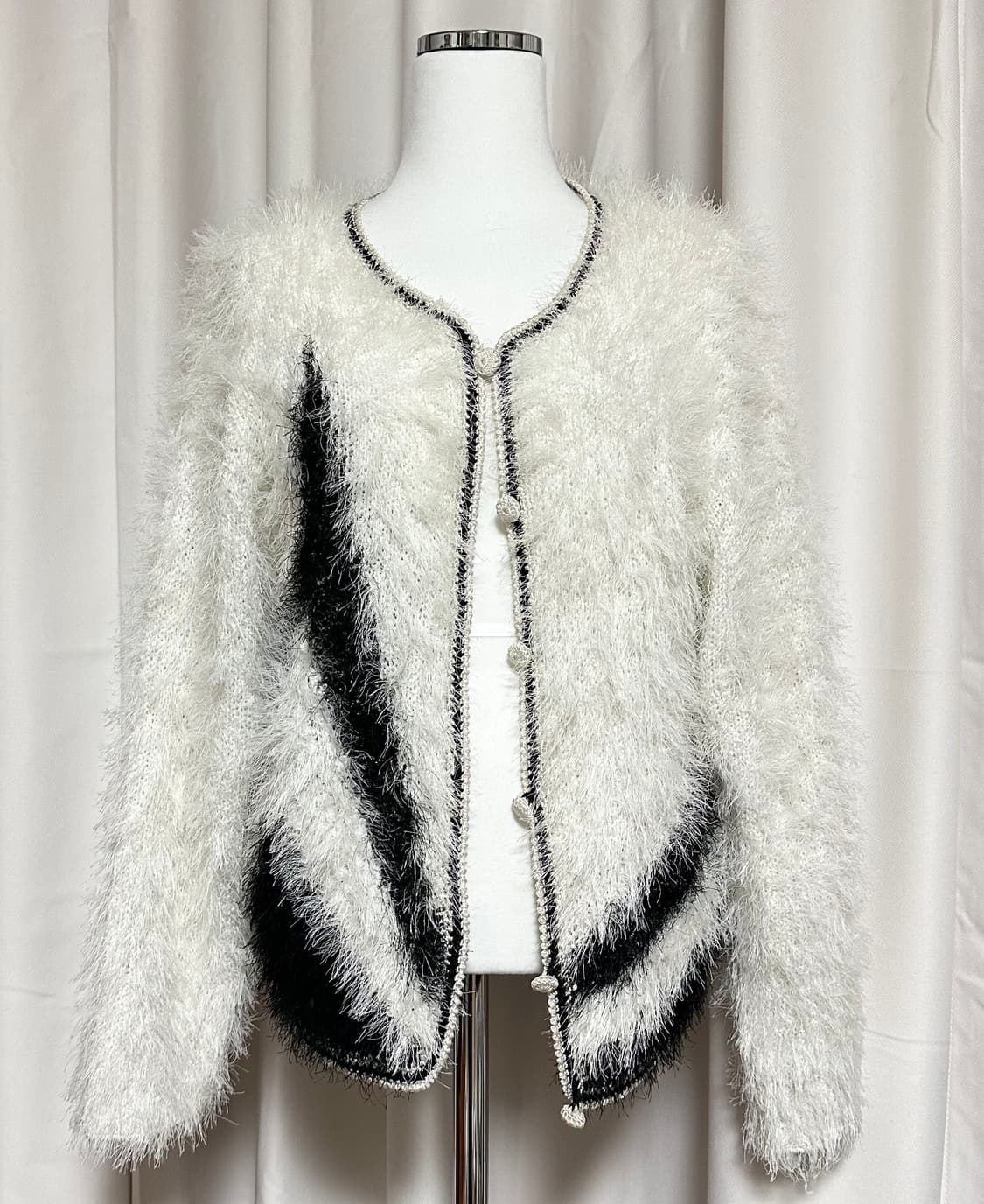 빈티지 퍼 가디건 상품이미지3