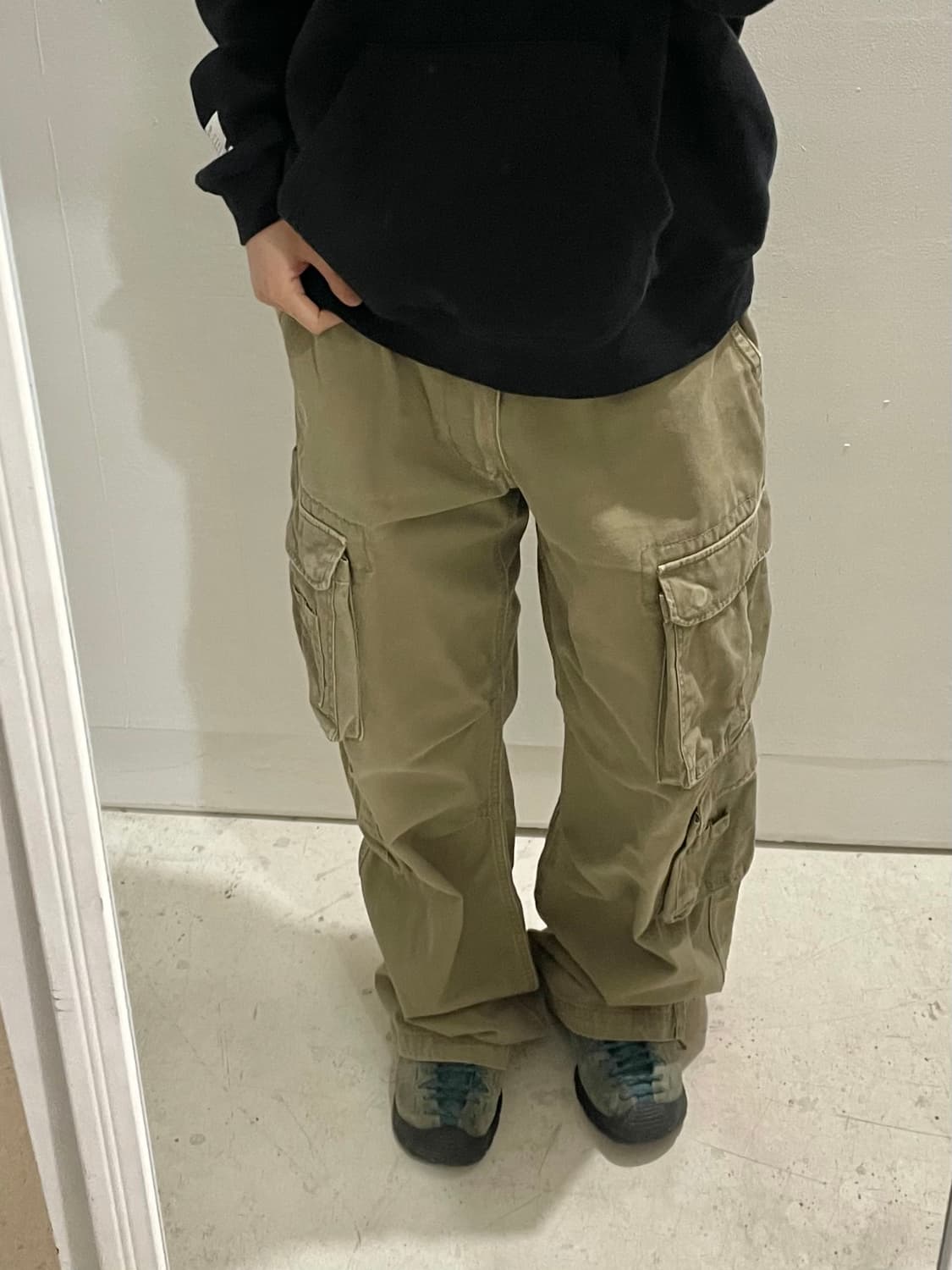 일본 빈티지 와이드 더블 카고 상품이미지1