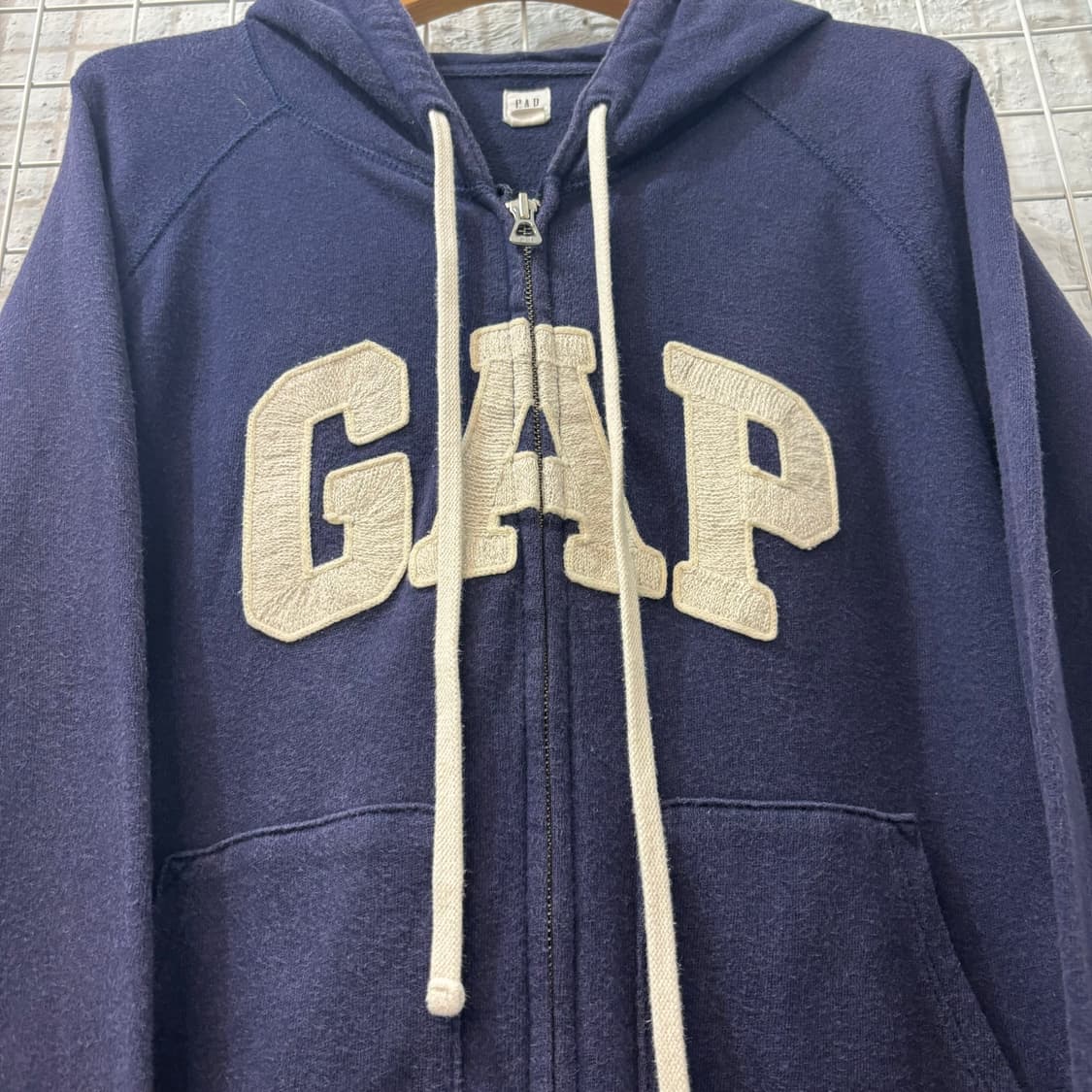 GAP 갭 빈티지 네이비 후드집업 M 상품이미지5