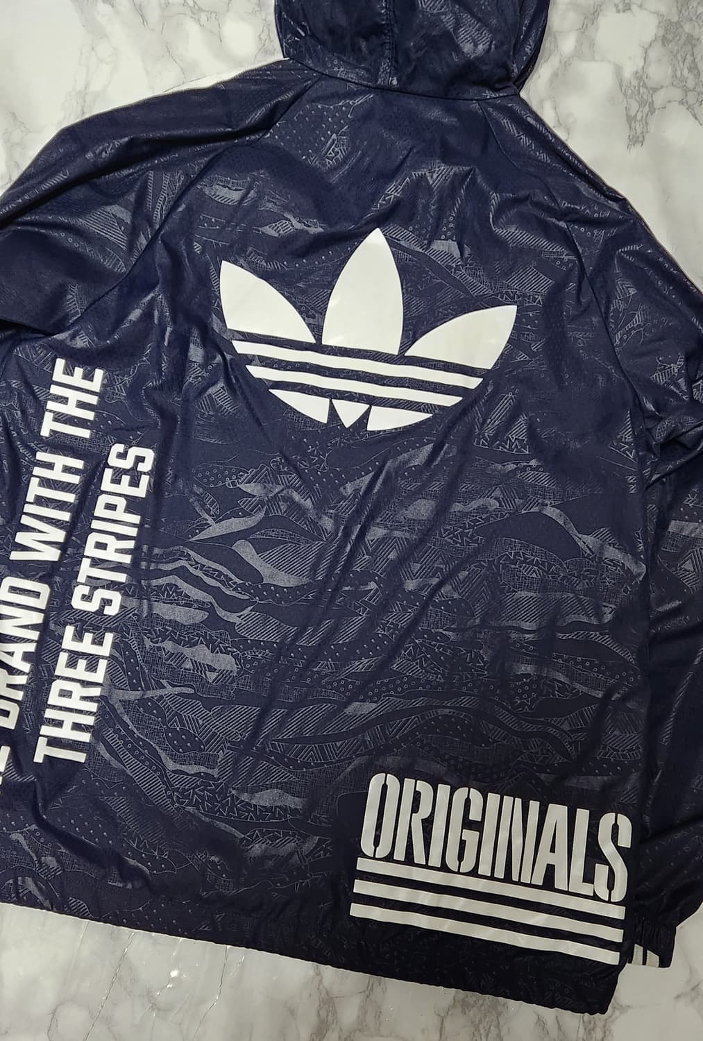 아디다스 삼선 빅로고 트레이닝 바람막이 후드 자켓
 상품이미지3