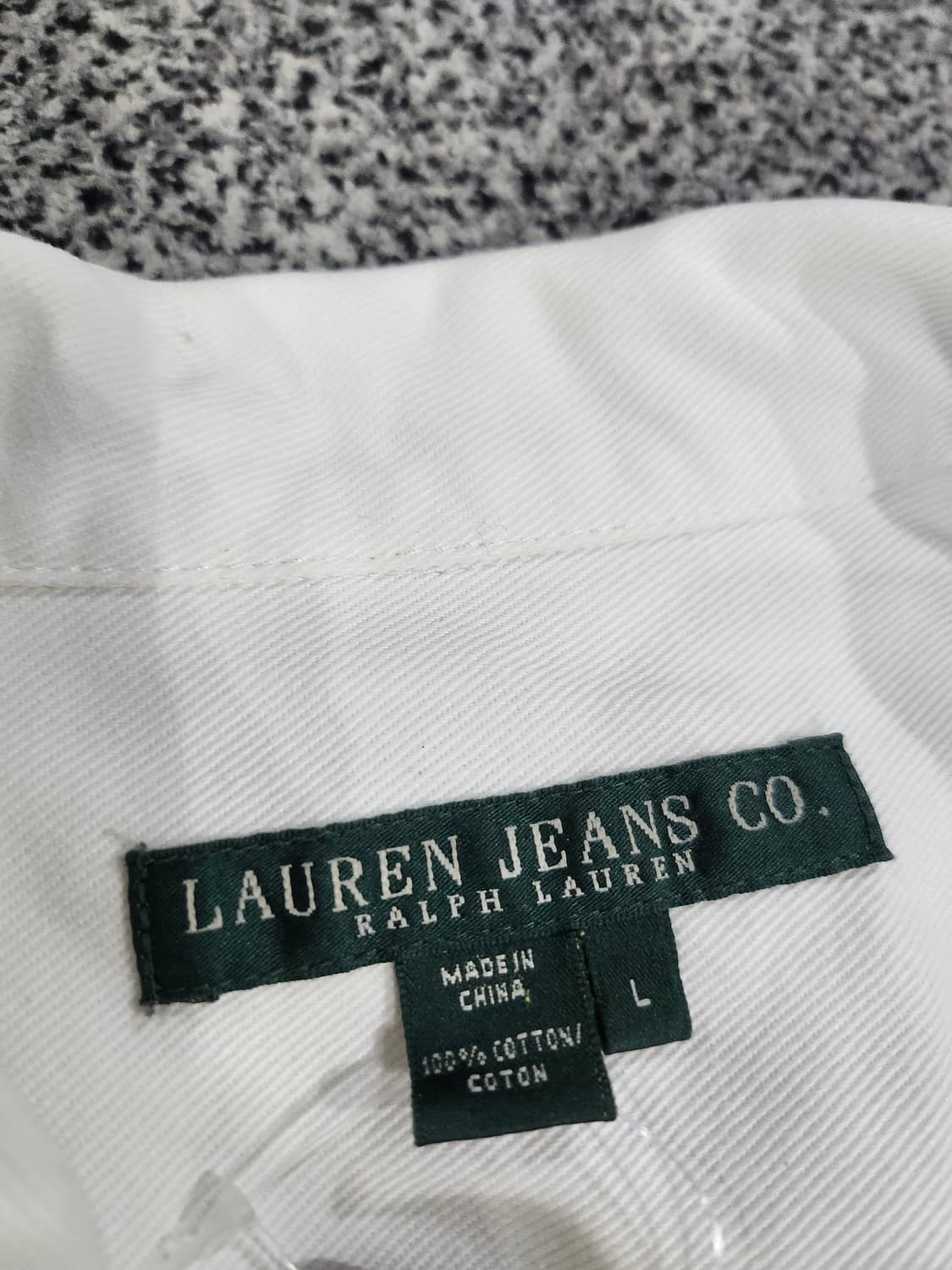 로렌 랄프로렌 화이트 데님 자켓 L 상품이미지4