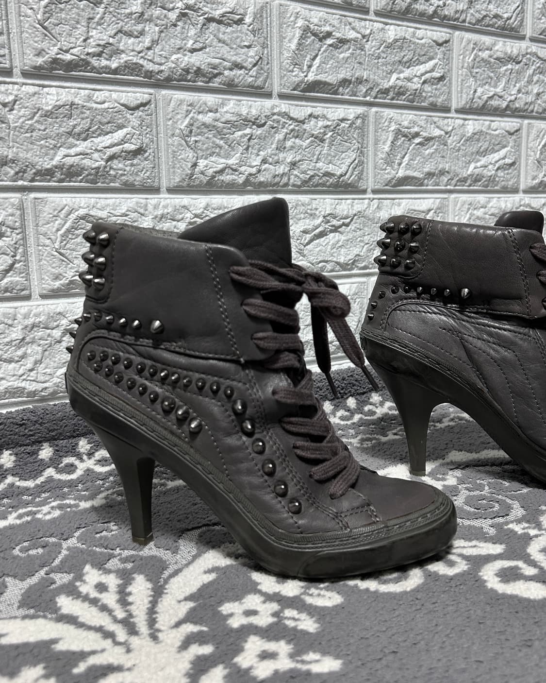 Ash 아쉬 스터드 스니커즈 힐 부츠 상품이미지3