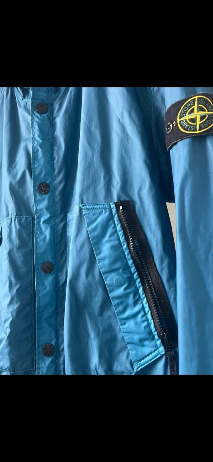 스톤아일랜드 MUSSOIA GOMMATA 워시드 바람막이 L 상품이미지3