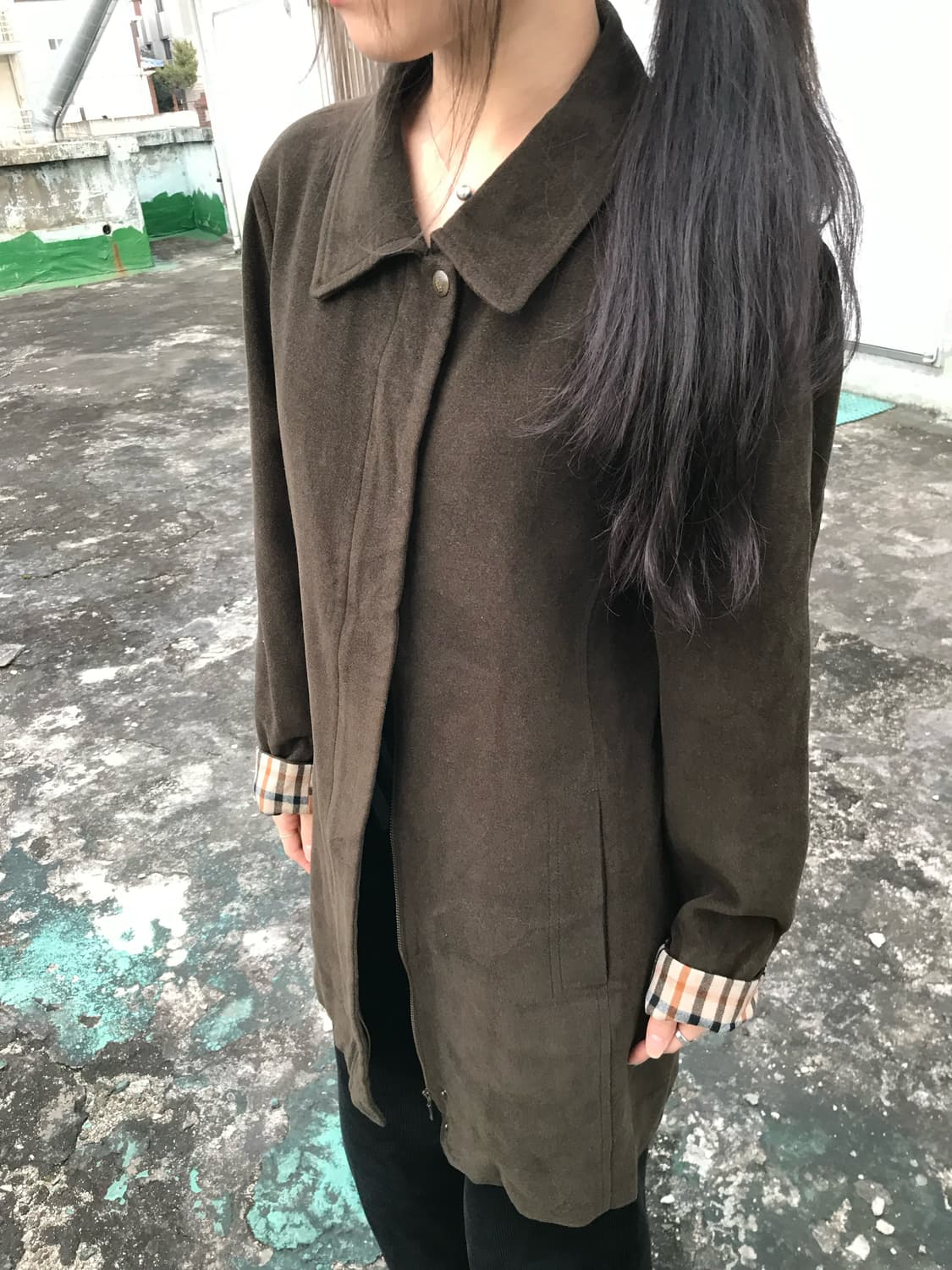 닥스 올리브 브라운 코트 상품이미지6