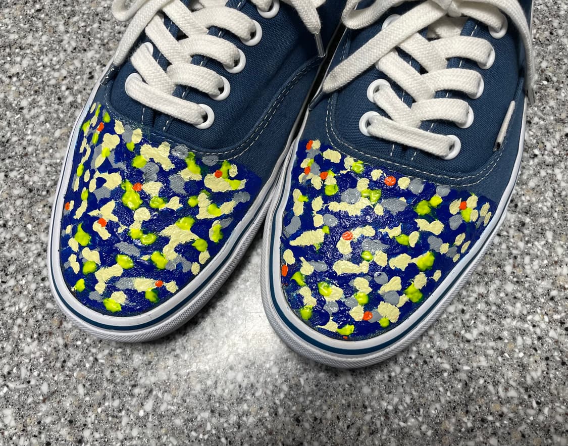 반스 어센틱 사이즈 285 네이비컬러(반스 커스텀) 상품이미지3